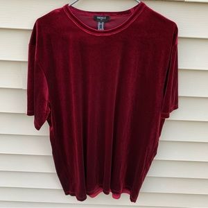 ❤️ FOREVER 21 WINE RED TOP ❤️VALENTINES DAY SPECIAL